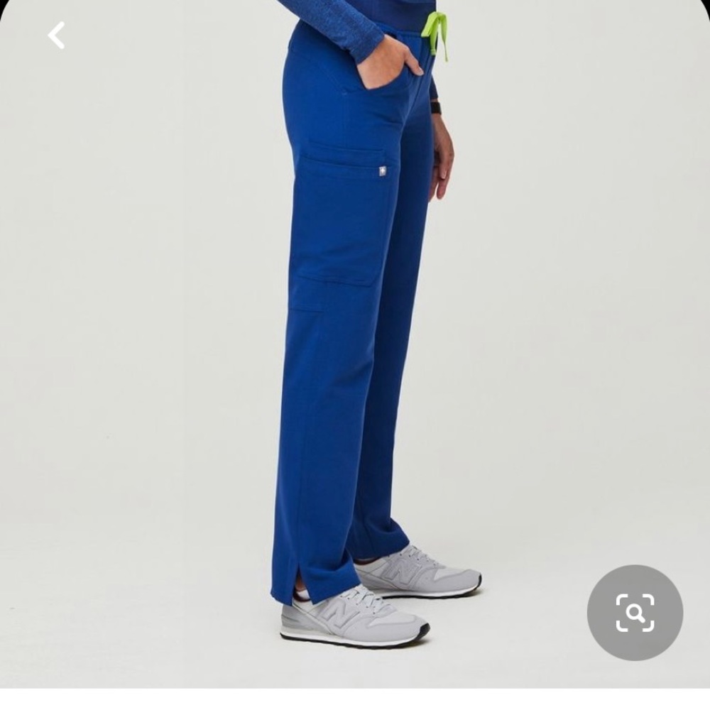 NWT figs kade electric blue scrub pants